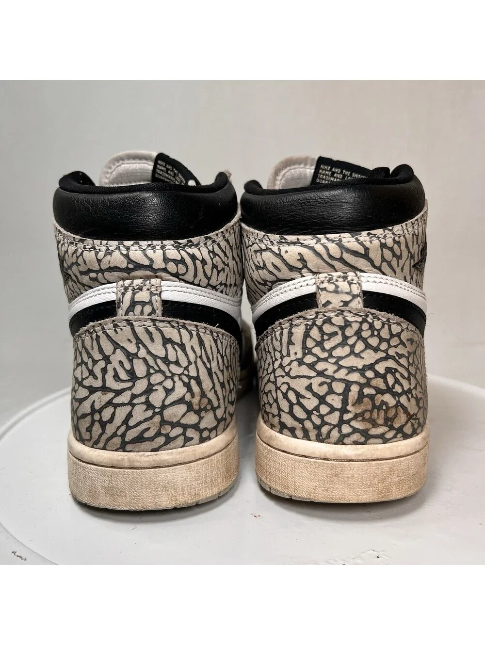 Air Jordan 1 Retro High OG White Cement Men’s Size 8.5 - Pre-Owned